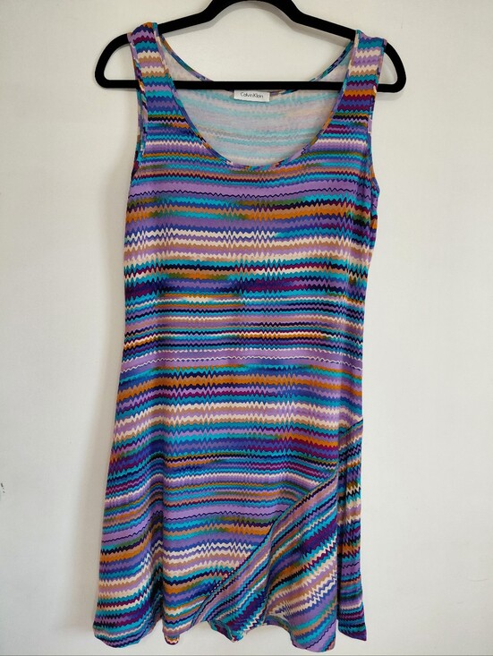 Calvin Klein Dresses & Skirts - Calvin Klein Zig Zag Sleeveless Dress Medium
